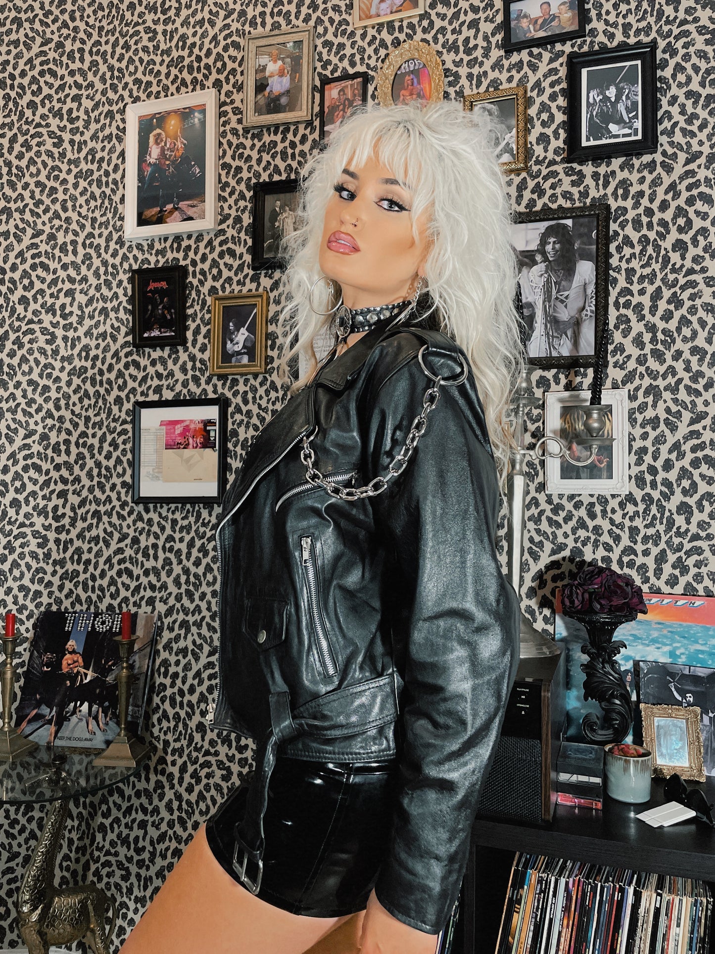 See You In Hell Handpainted Leather Jacket