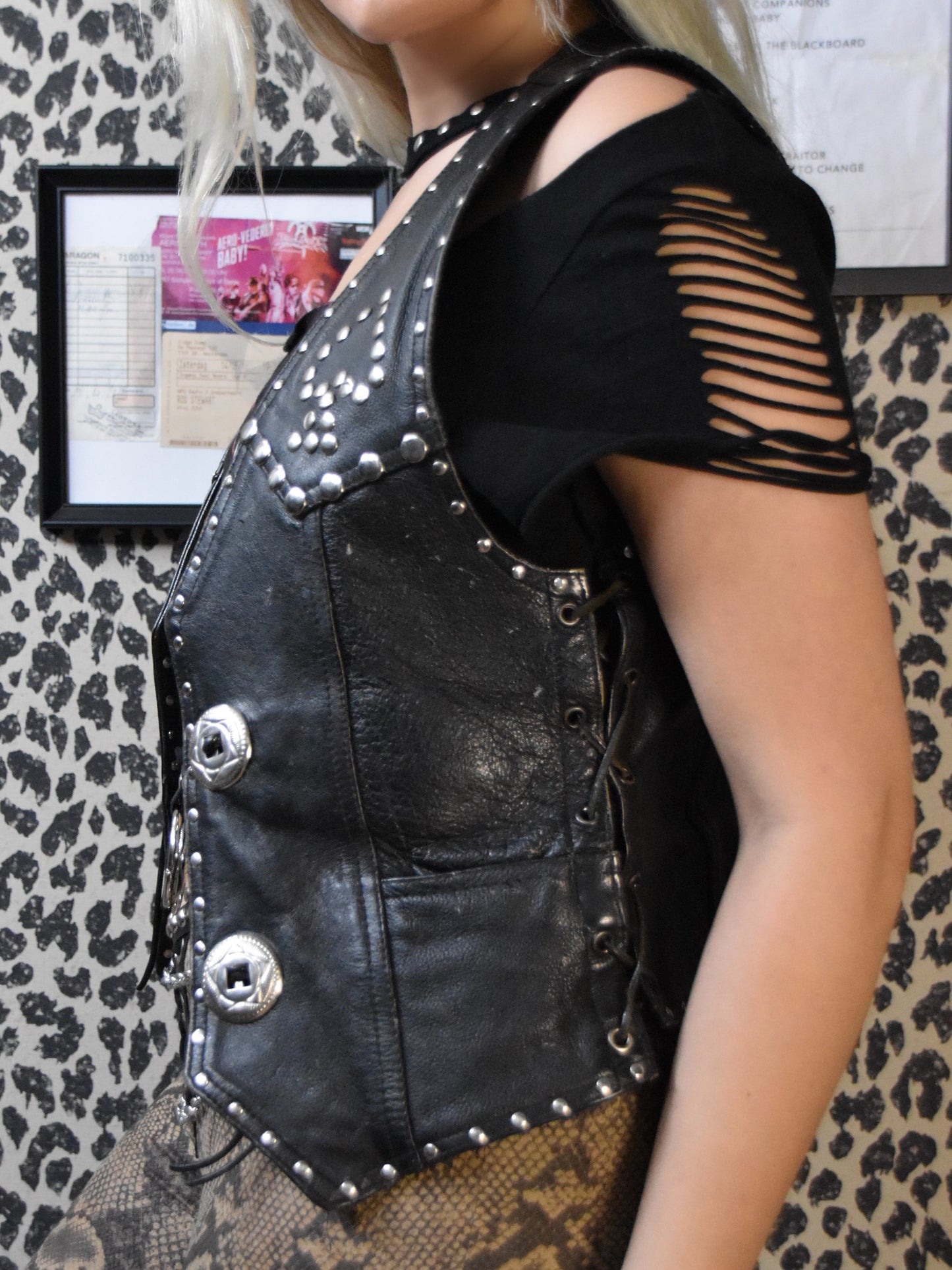 Takin' Risks Leather Vest