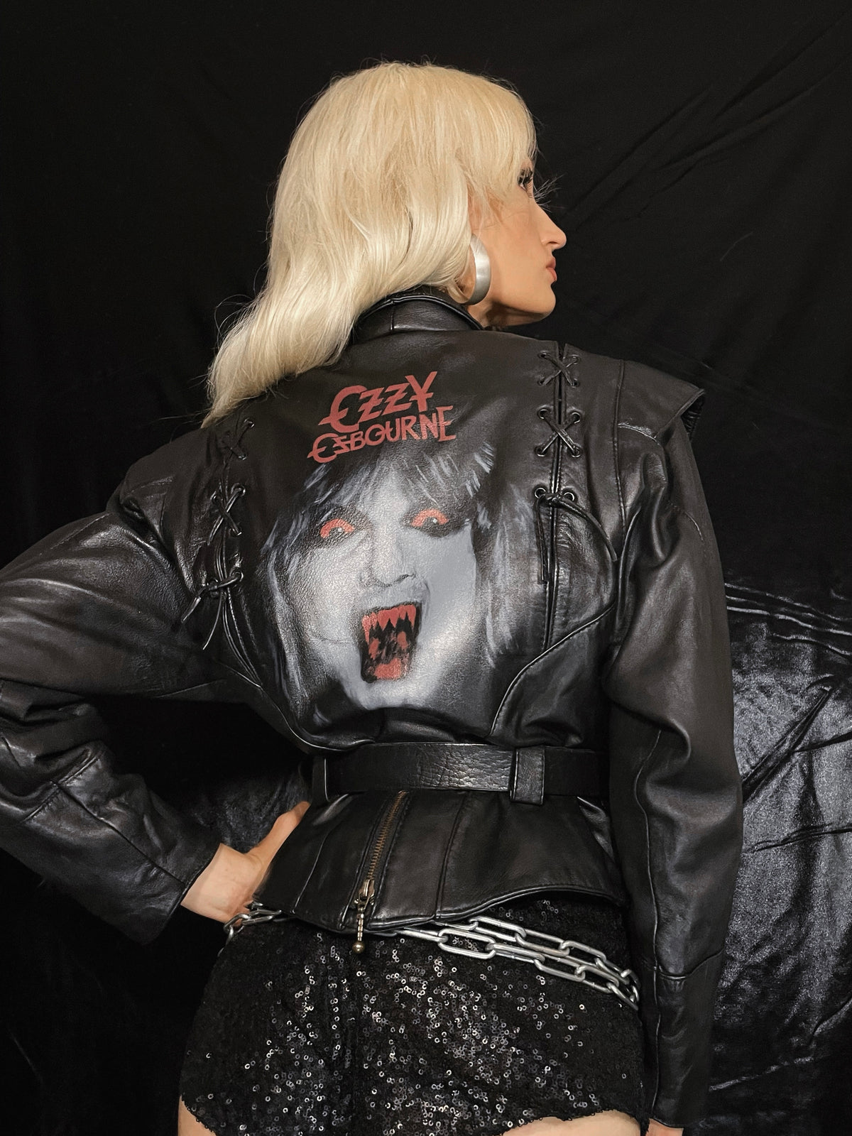 The Madman Handpainted Leather Jacket