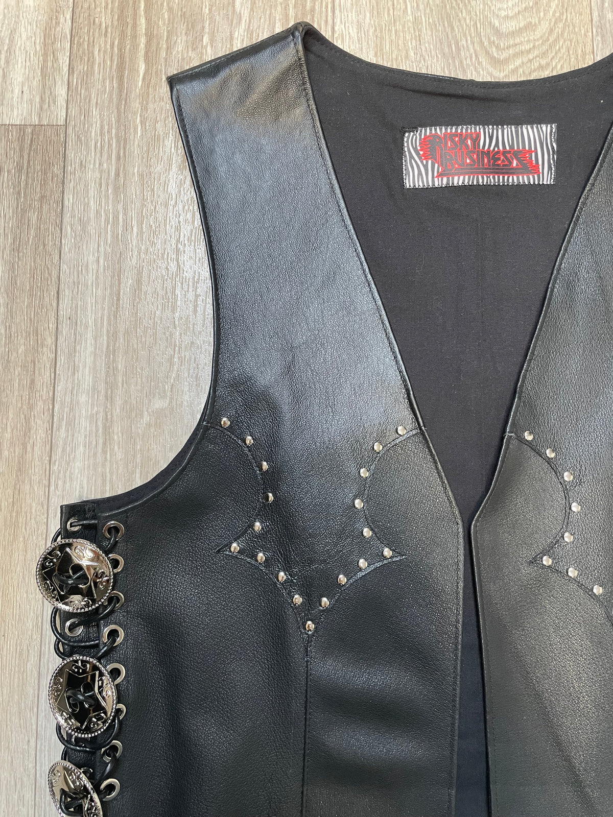 Crusader Handpainted Leather Vest