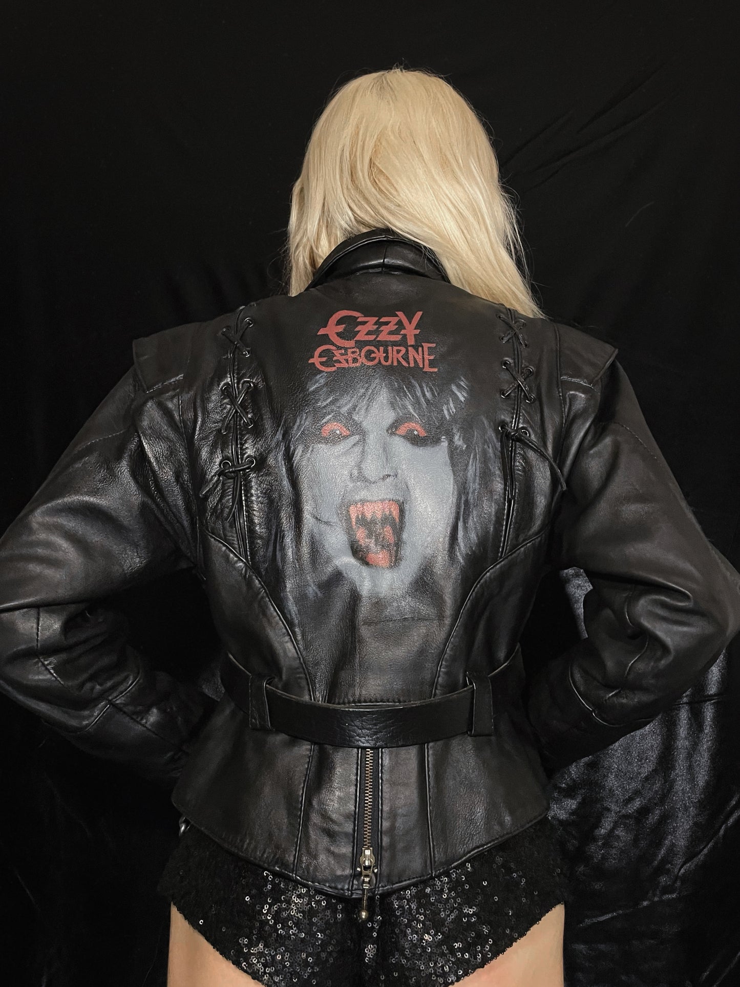 The Madman Handpainted Leather Jacket