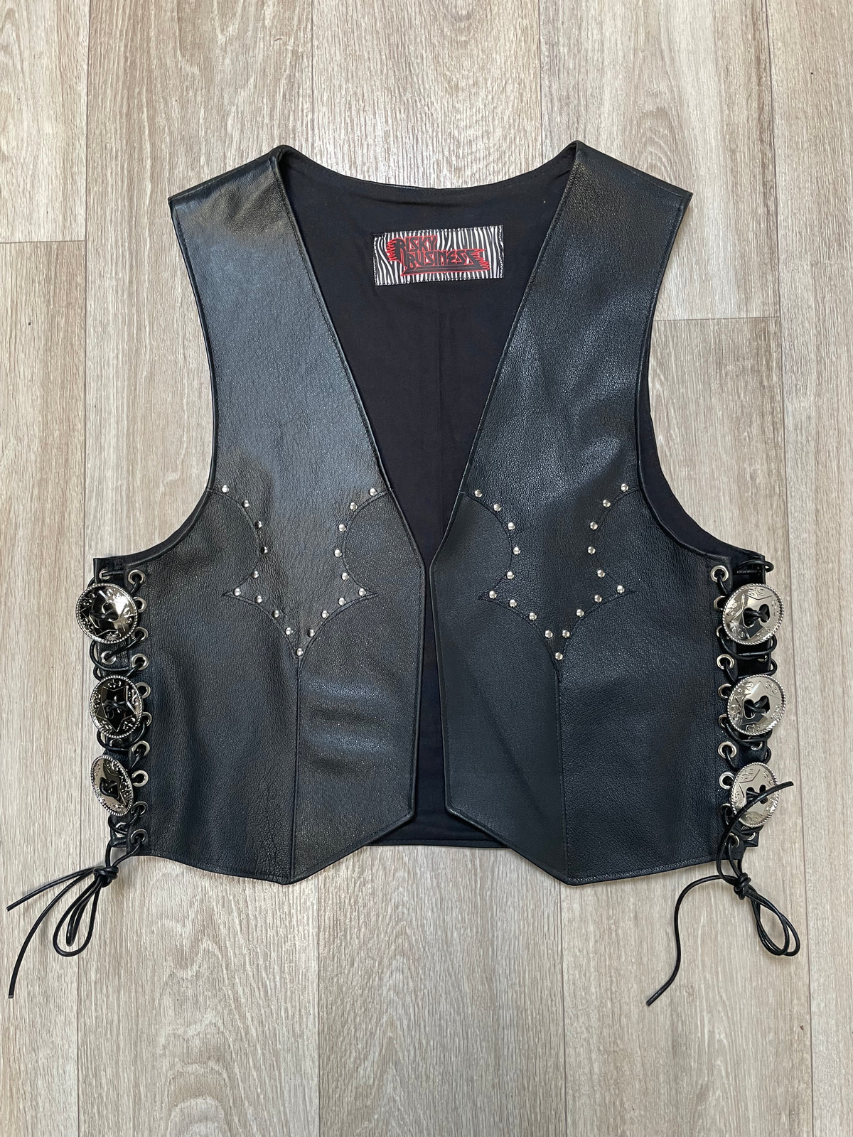 Crusader Handpainted Leather Vest