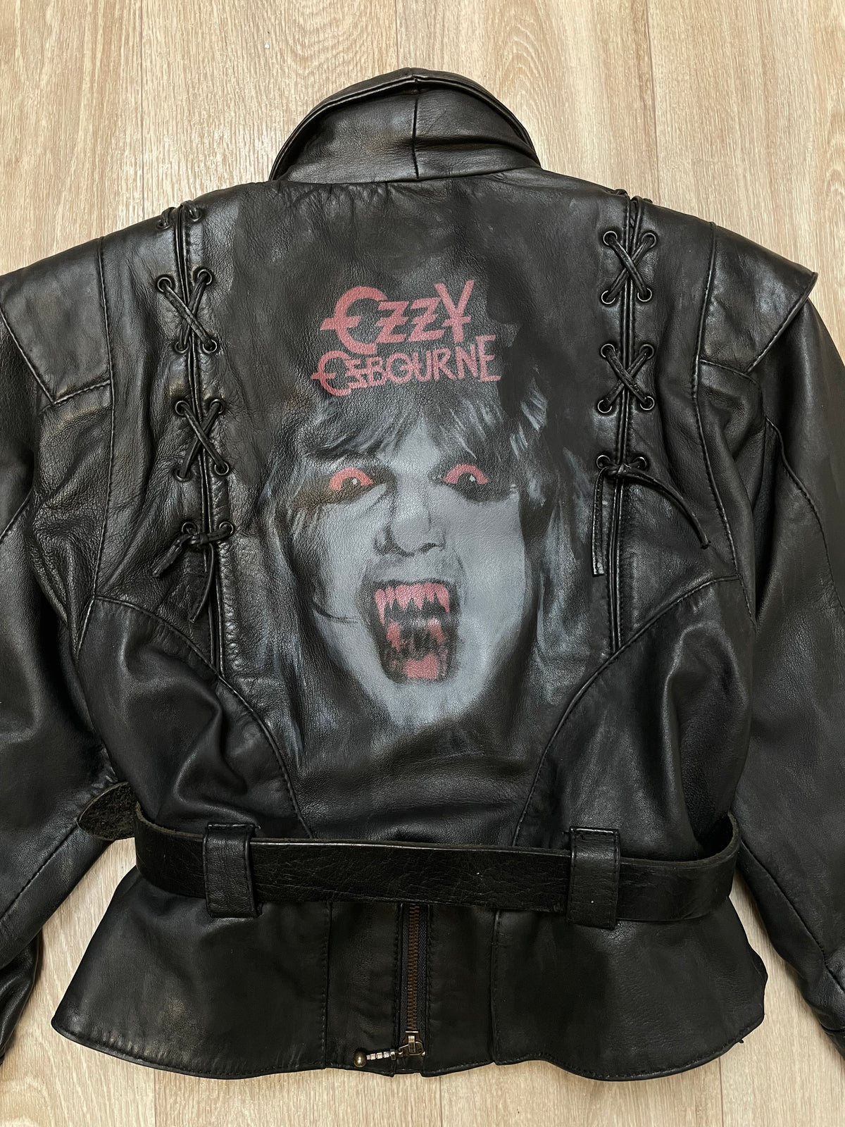 The Madman Handpainted Leather Jacket