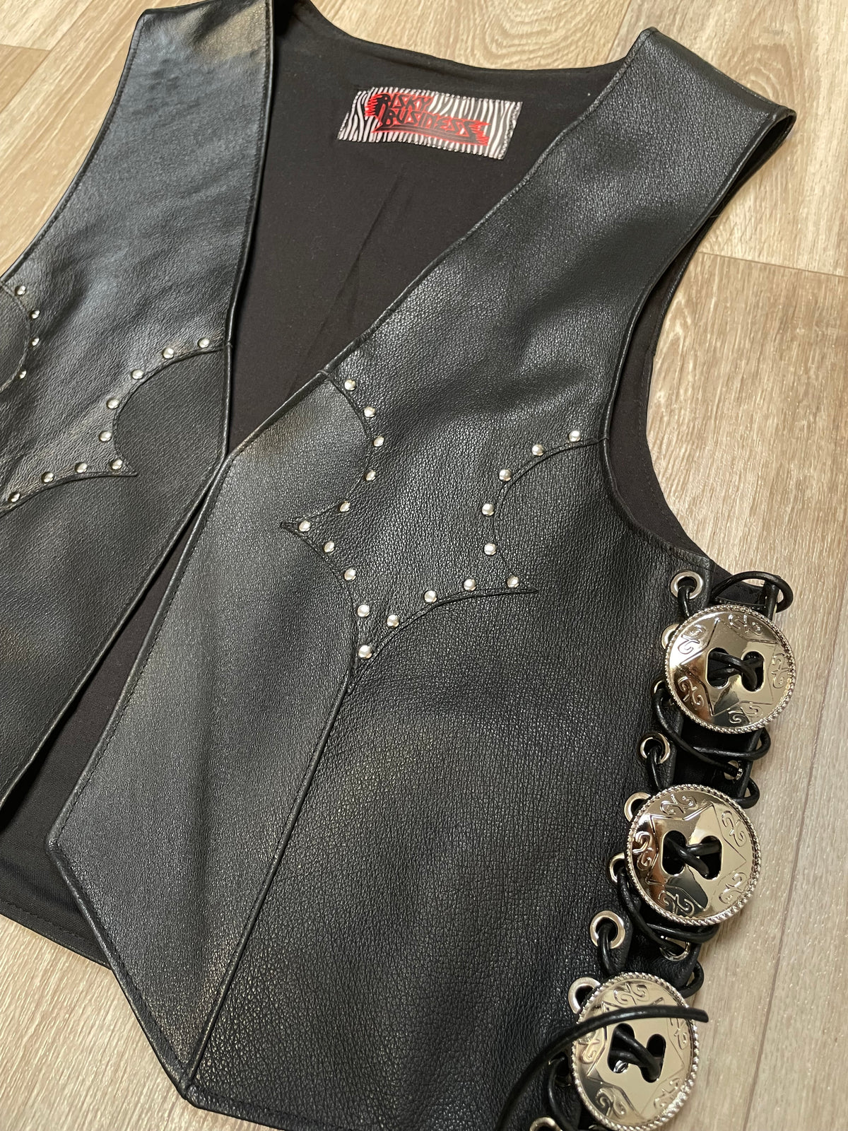 Crusader Handpainted Leather Vest