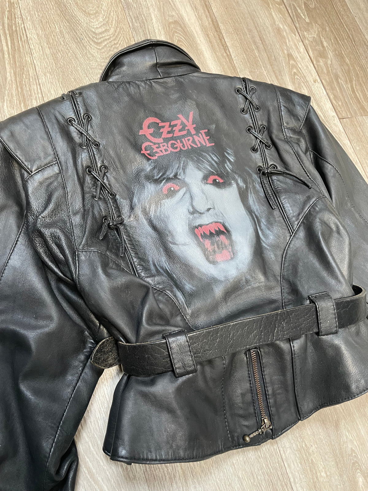 The Madman Handpainted Leather Jacket