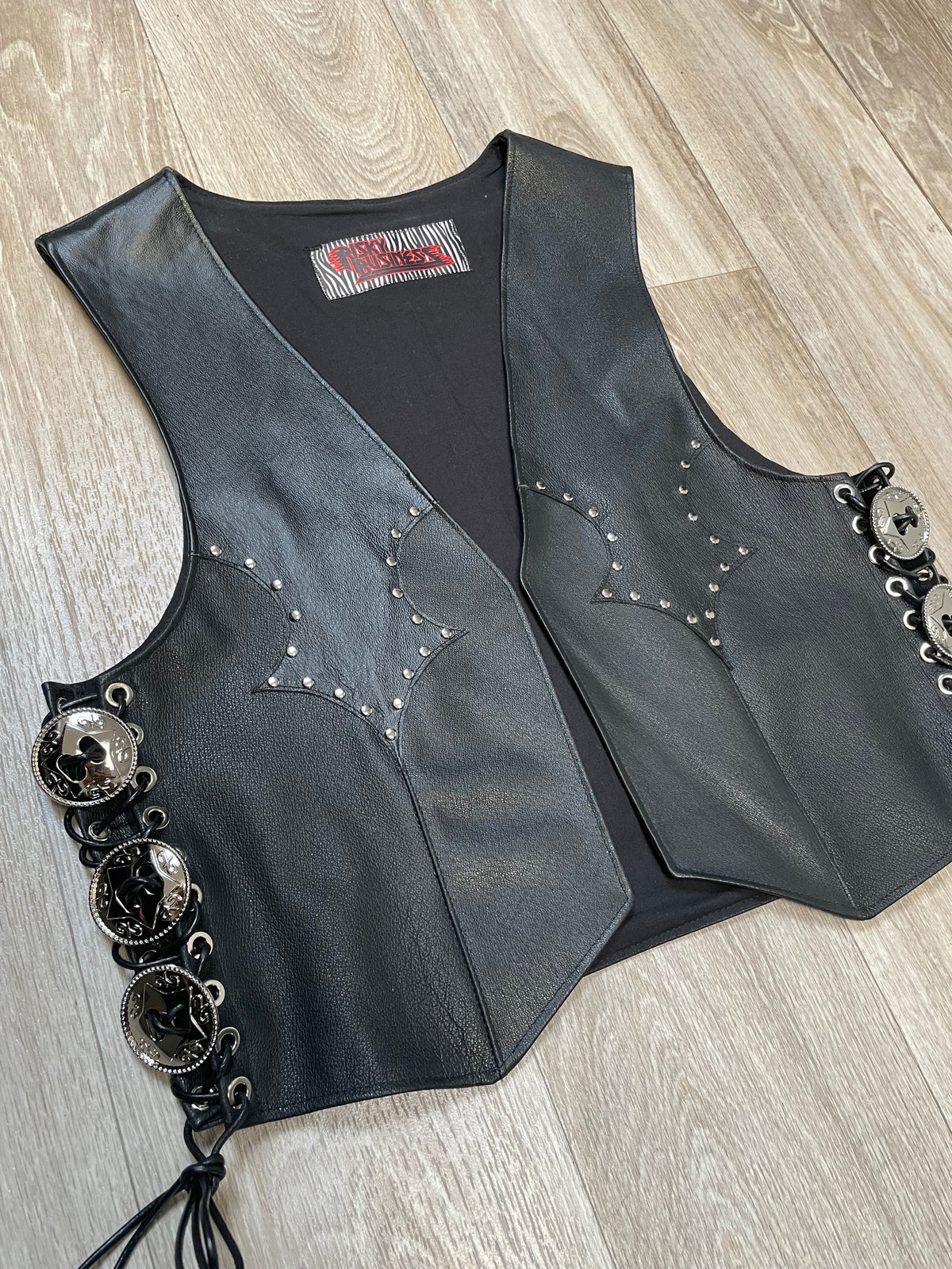 Crusader Handpainted Leather Vest