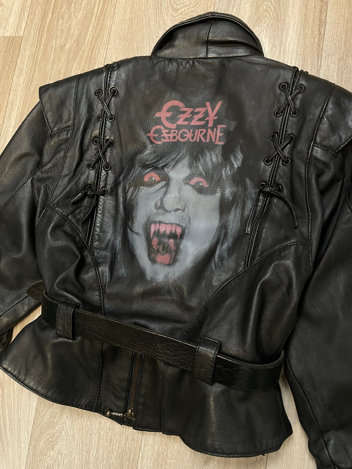The Madman Handpainted Leather Jacket