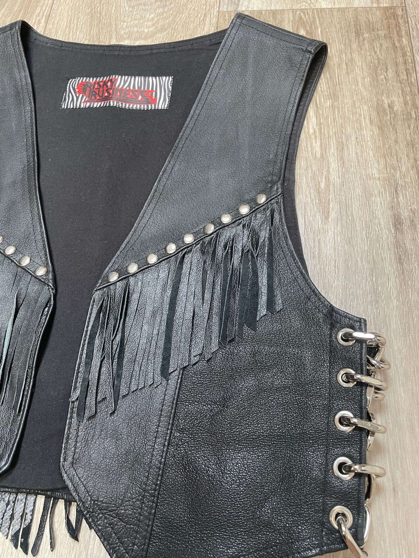 Swordsman of Mars handpainted leather vest