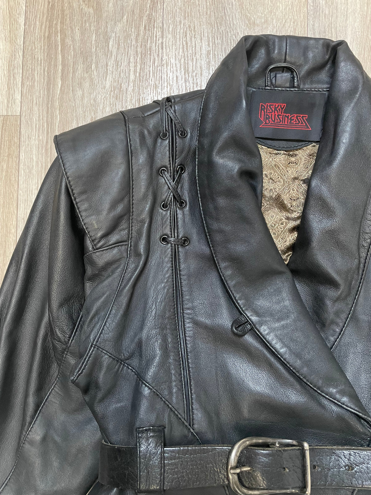 The Madman Handpainted Leather Jacket