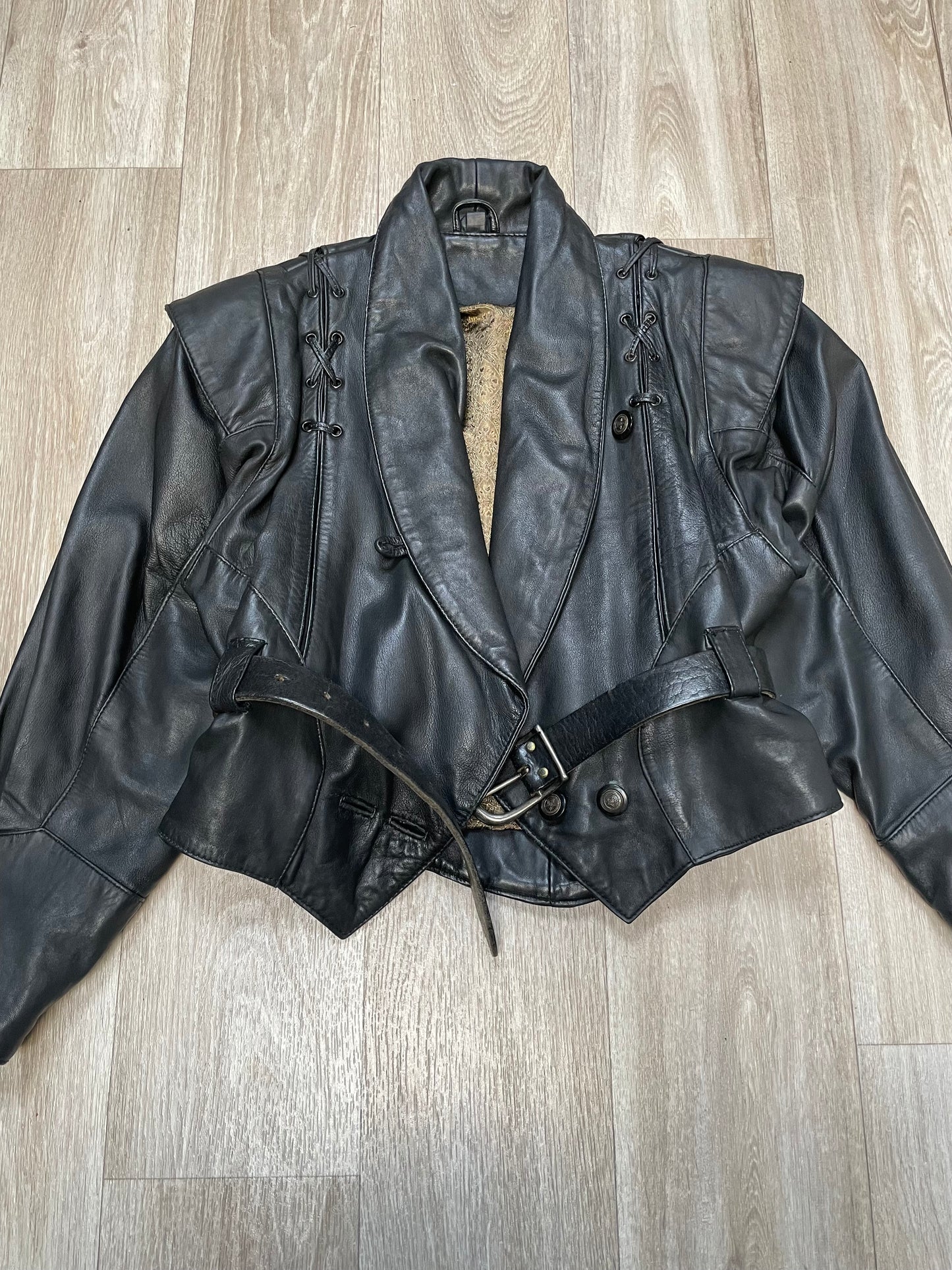 The Madman Handpainted Leather Jacket