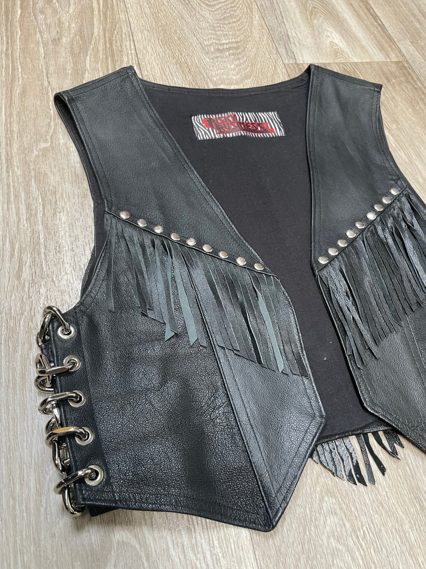 Swordsman of Mars handpainted leather vest