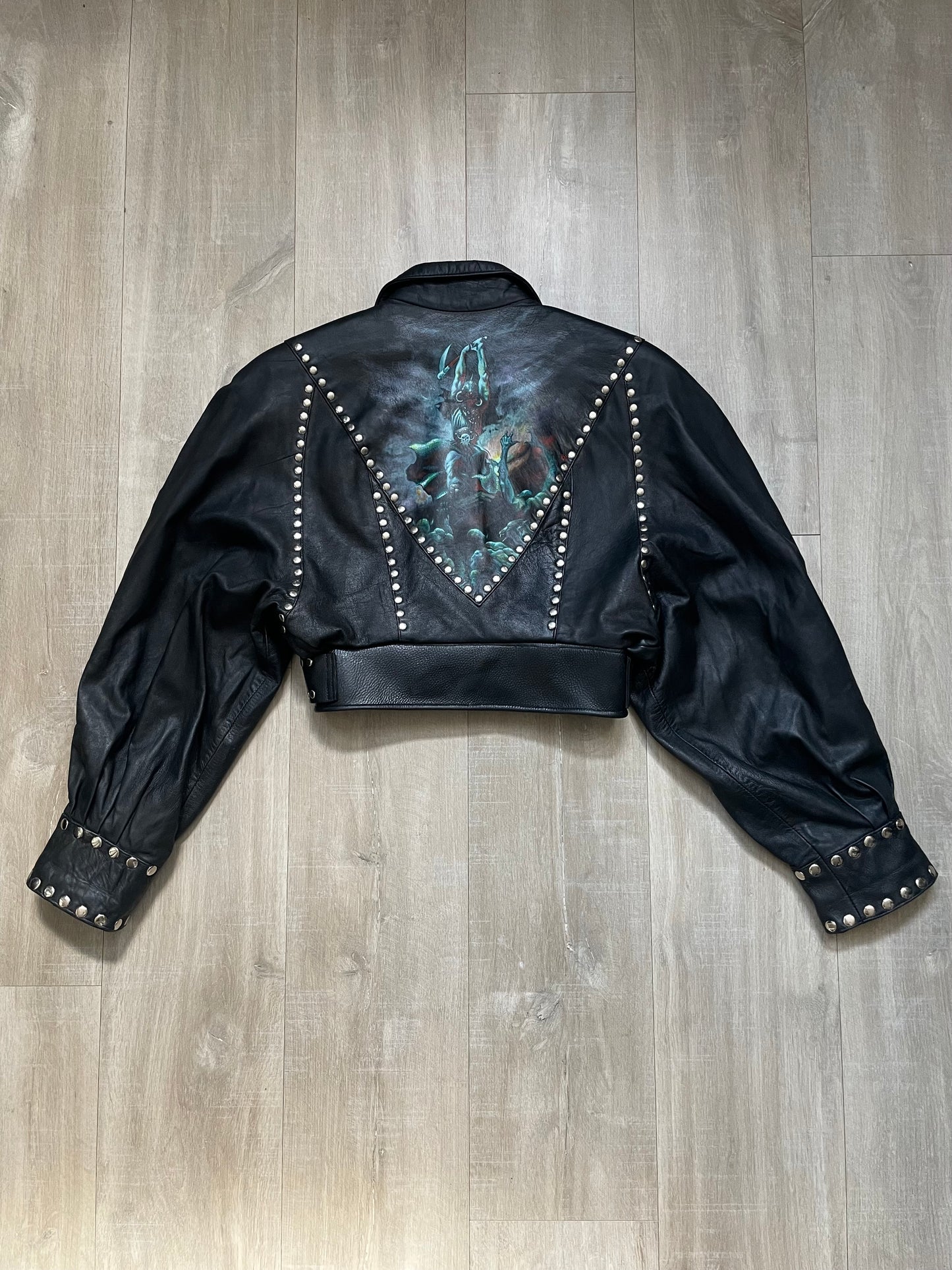 The Death Dealer Handpainted Leather Jacket