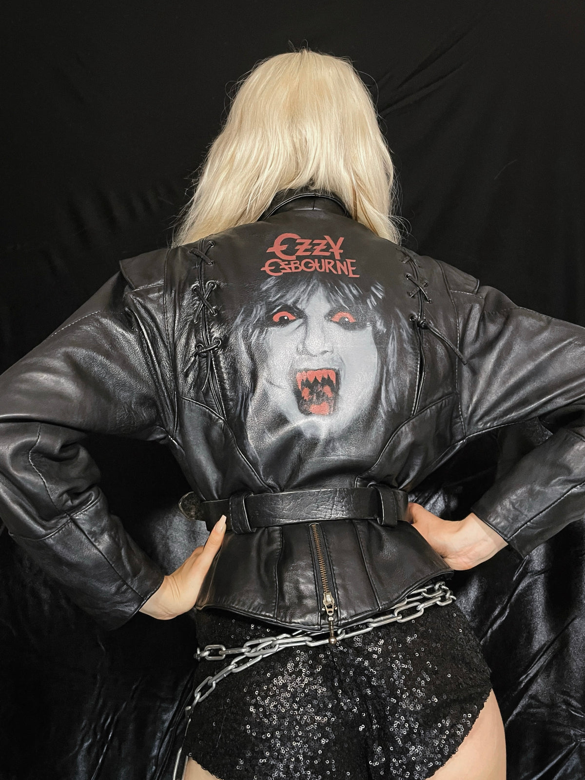 The Madman Handpainted Leather Jacket