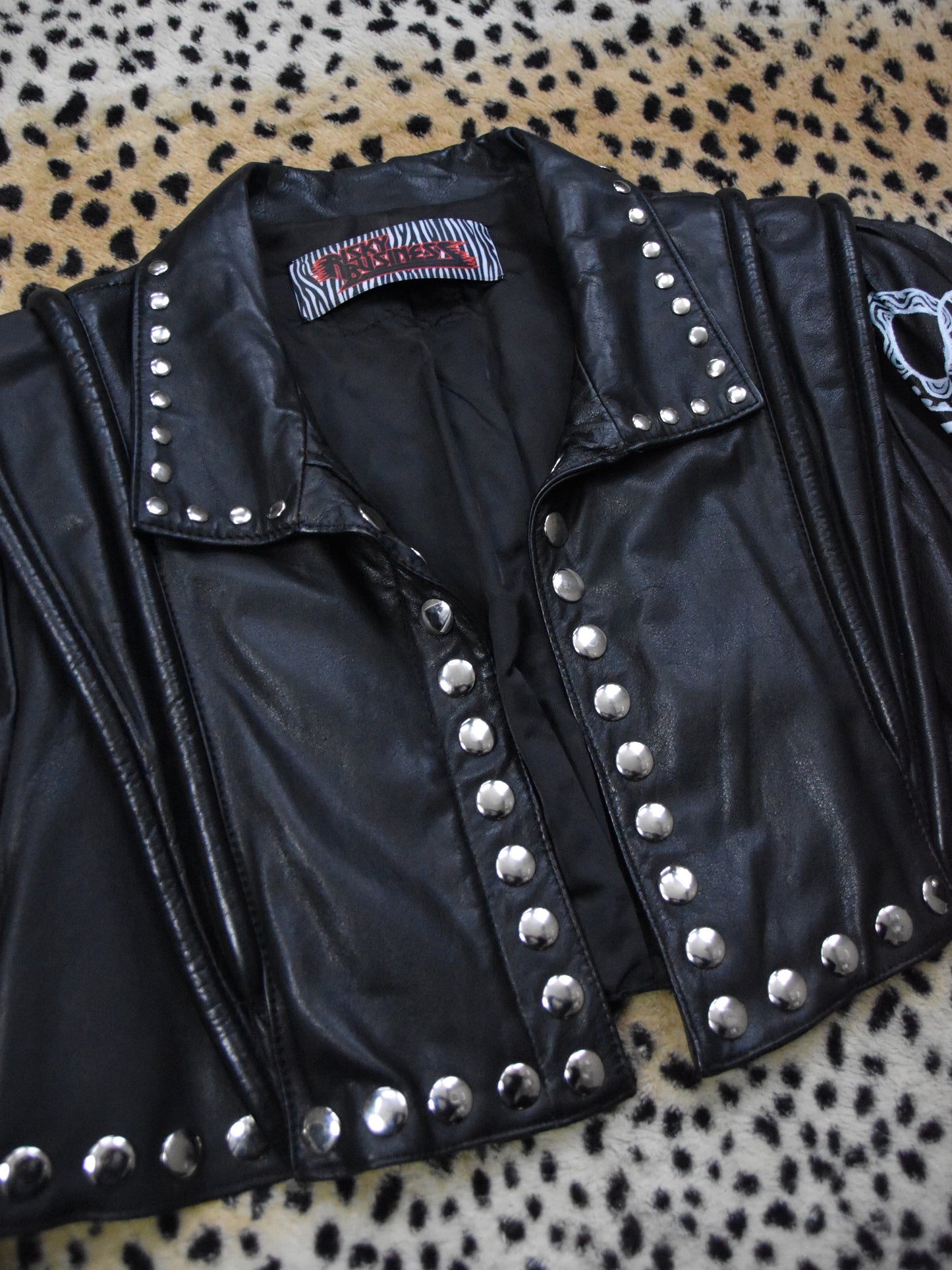 Snakebyte Handpainted Leather Jacket